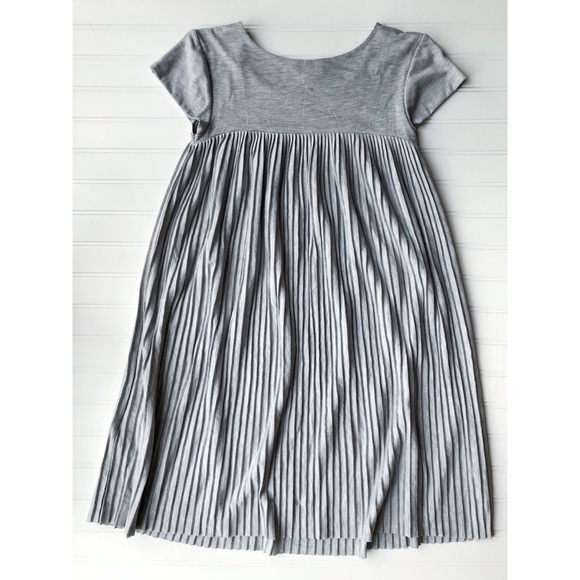 H&M Grey Jersey Pleated Dress - Picture 4 of 4